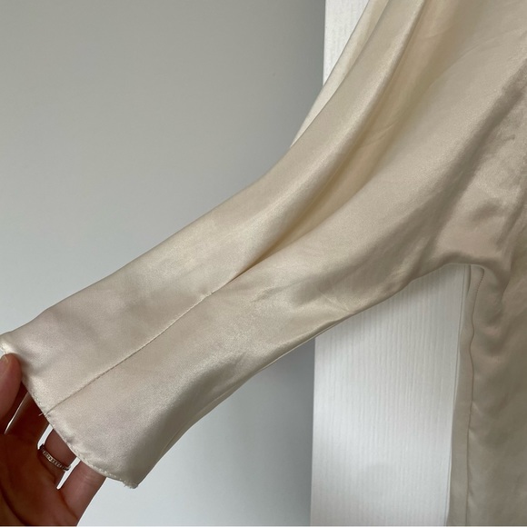 Zara | Satin Blouse w/ Cowel Neck - Size L - Picture 5 of 6